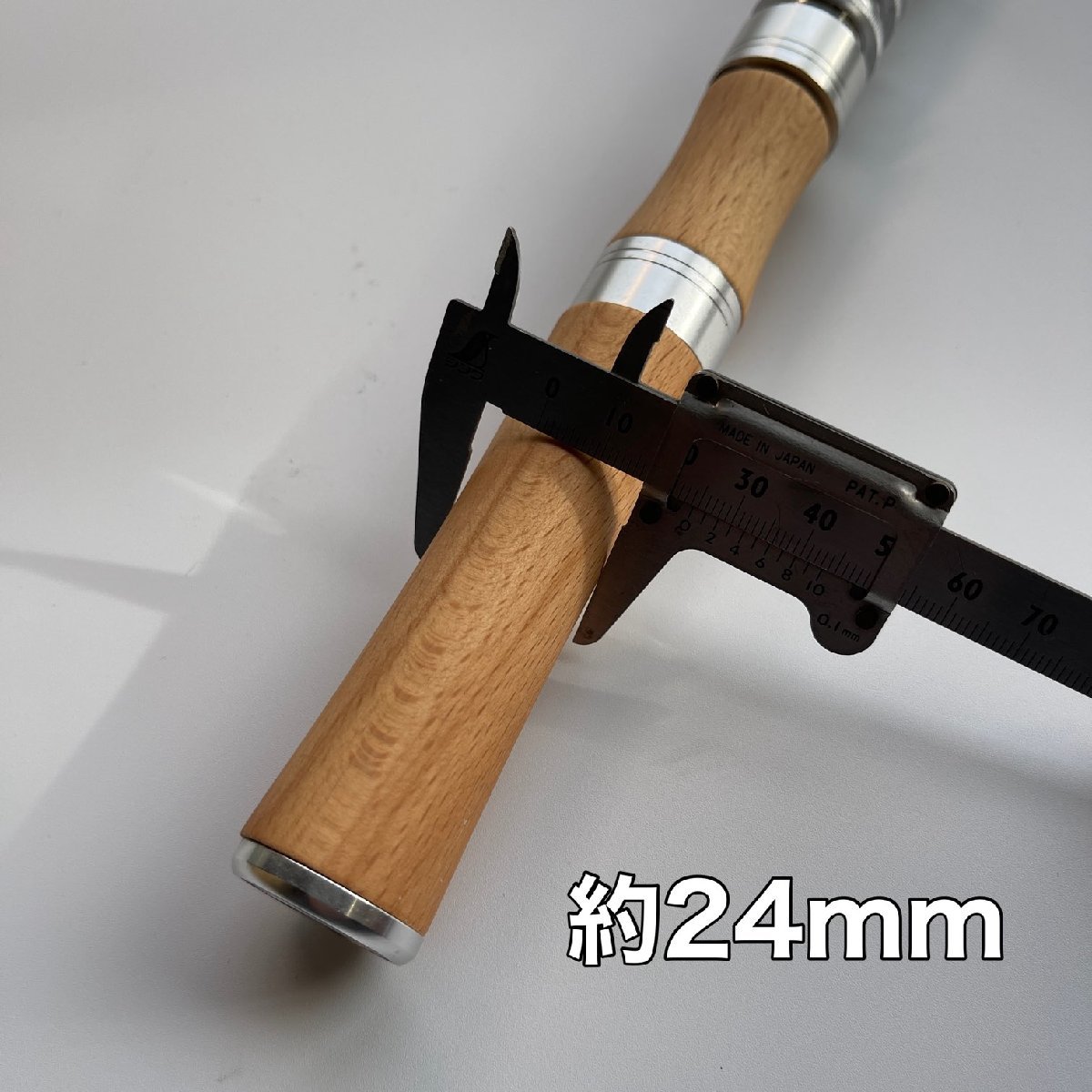 スピニング用　グリップ　9mm-10mm 天然木　自作　カスタム　ベイトロッド　 釣り　釣竿　シンプル_画像5