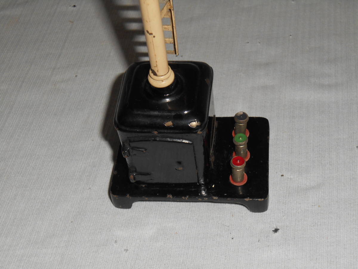  old G gauge *2 color * signal machine * iron made * weight box * made in Japan * that time thing 