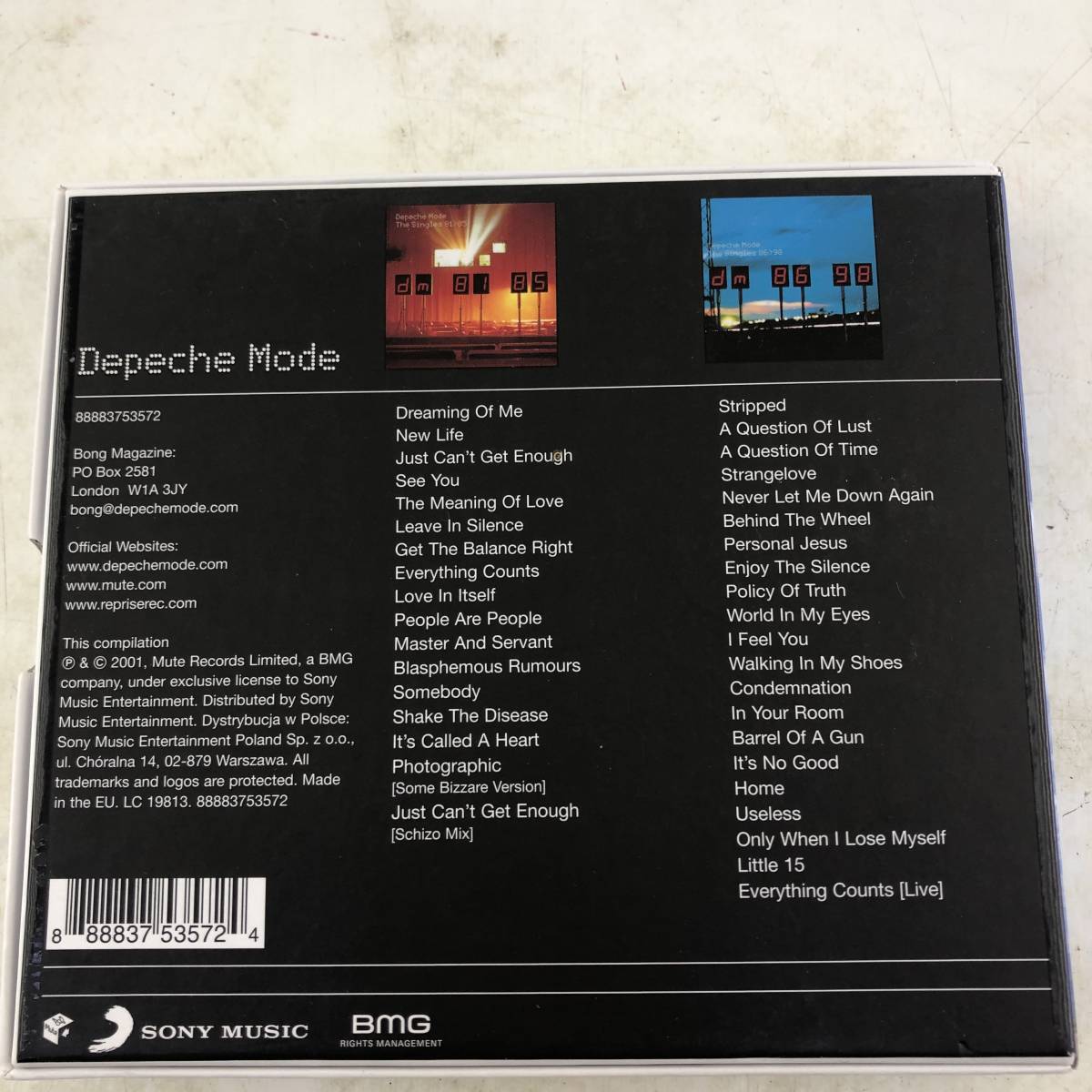 【CD】【輸入盤CD】Depeche Mode / Singles 81-98 (デペッシュ・モード)_画像2
