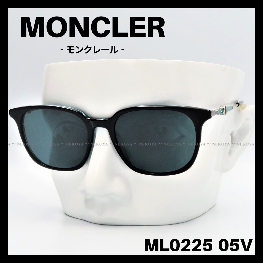 MONCLER　ML0225 05V　サングラス ブルー×ブラック　モンクレール
