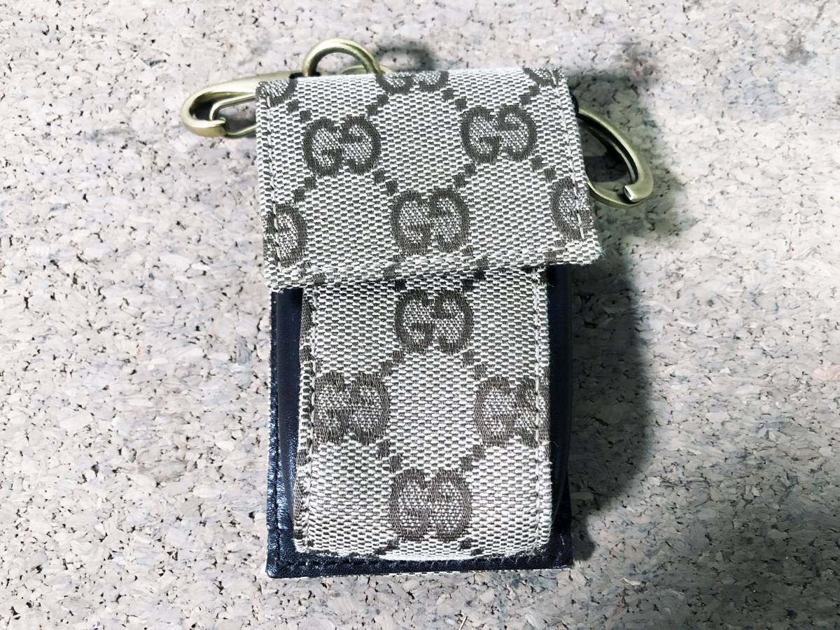 ◎★ 中古★GUCCI/グッチ　GG柄 キーケース　ベージュ×ダークブラウン　元箱付き【106695】CRKR_画像3