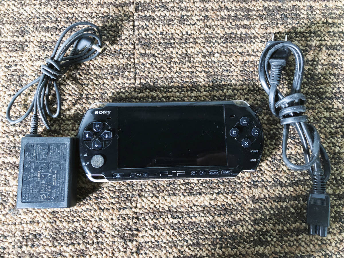 ◎★ 中古★SONY PSP-3000 プレイステーションポータブル 本体 ブラック【PSP-3000】CTS0_画像1