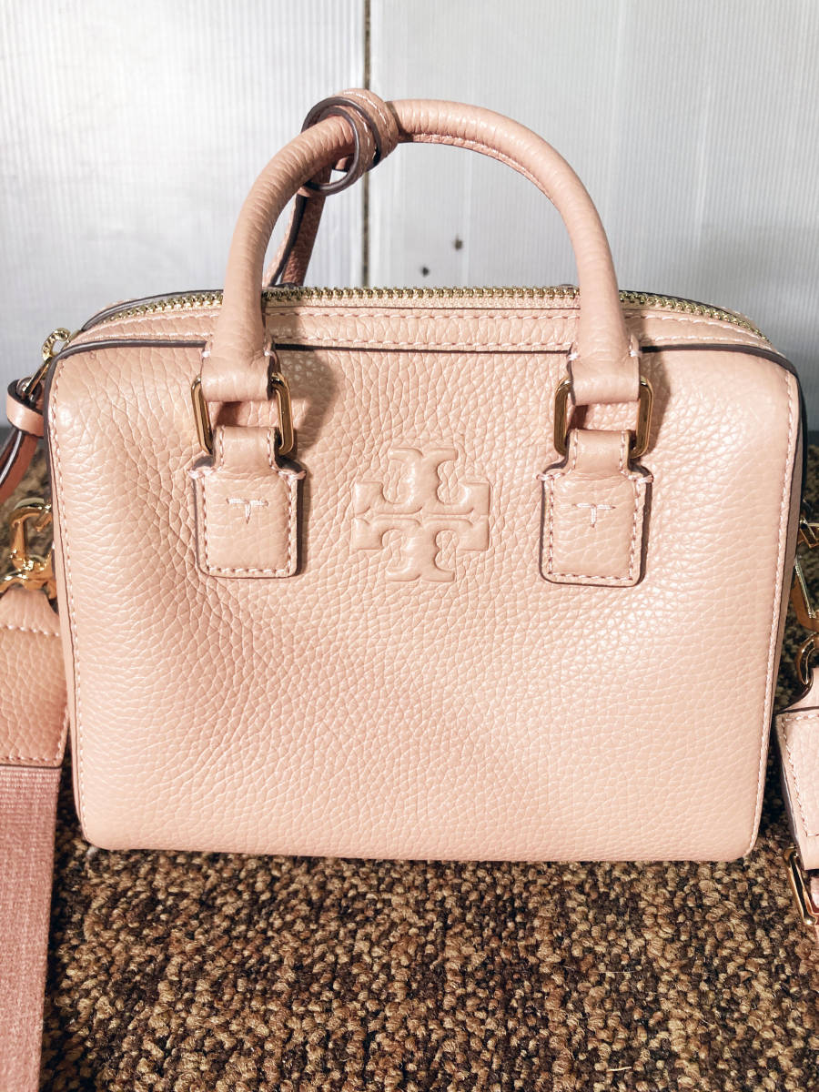 ◎★ 中古★トリーバーチ レディース ハンドバッグ ショルダーバッグ ボストン レザー ブランド スモール【TORY BURCH】CR2H_画像3