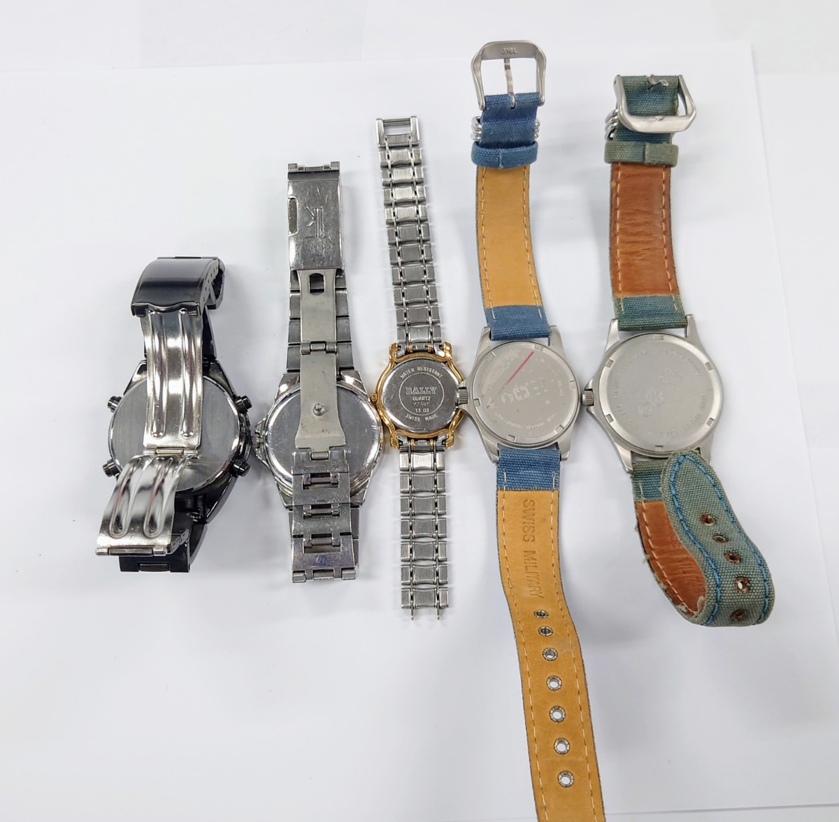 I343 腕時計 まとめ SEIKO ALBA SPOON SWISS MILITARY BALLY セイコー 中古 ジャンク品 訳あり_画像2