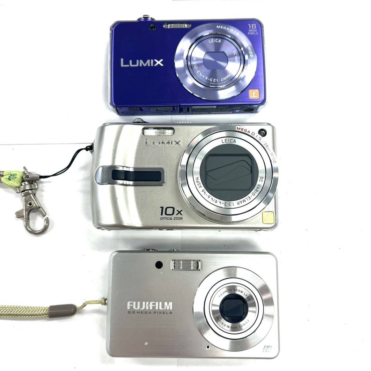 N181 デジタルカメラ まとめPanasonic パナソニックLUMIX16 MEGA PIXEL LUMIX10X OPTICAL ZOOM FUJIFILM 富士フィルム ジャンク品 中古 _画像2