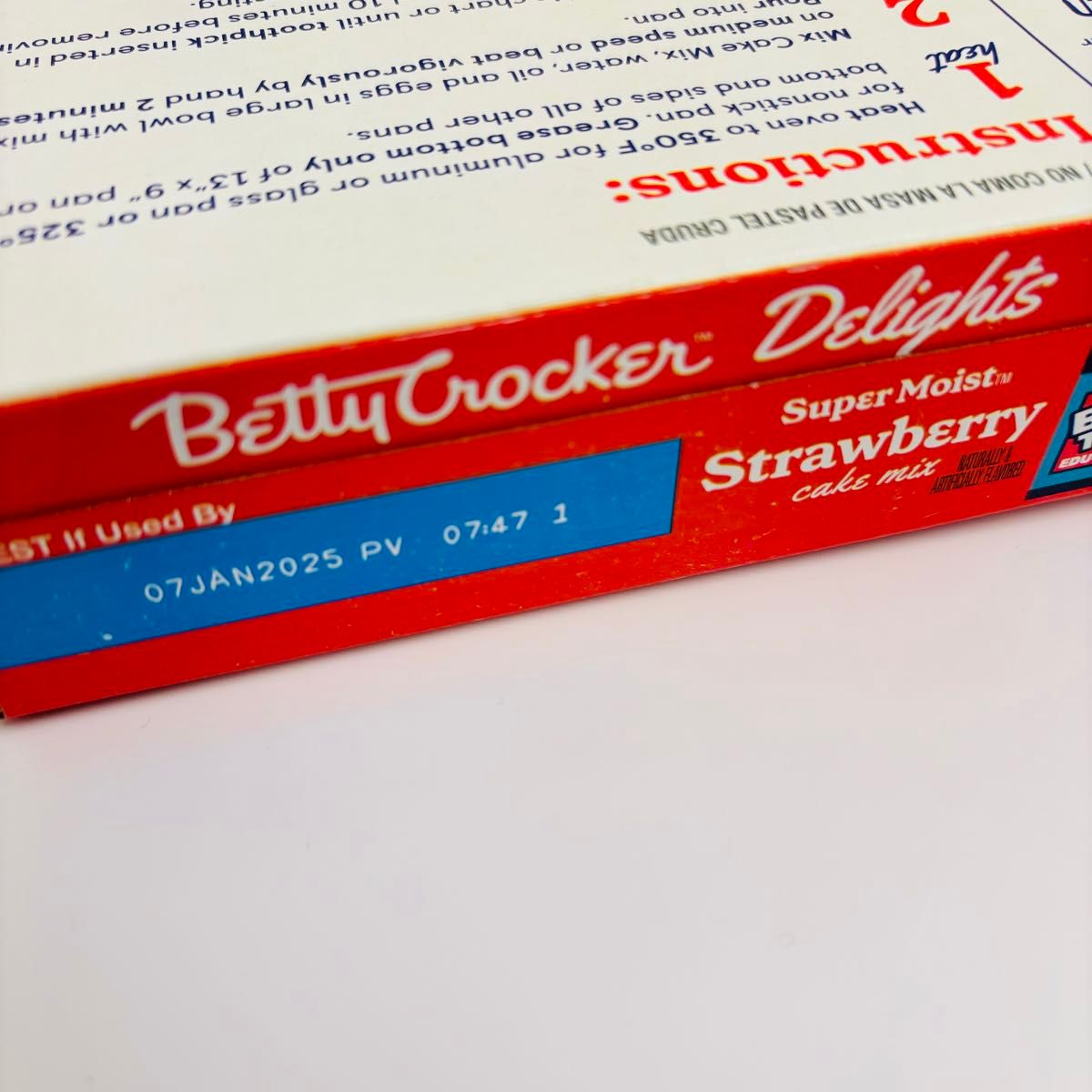 ベティクロッカー Betty Crocker ストロベリー  strawberry ケーキミックス
