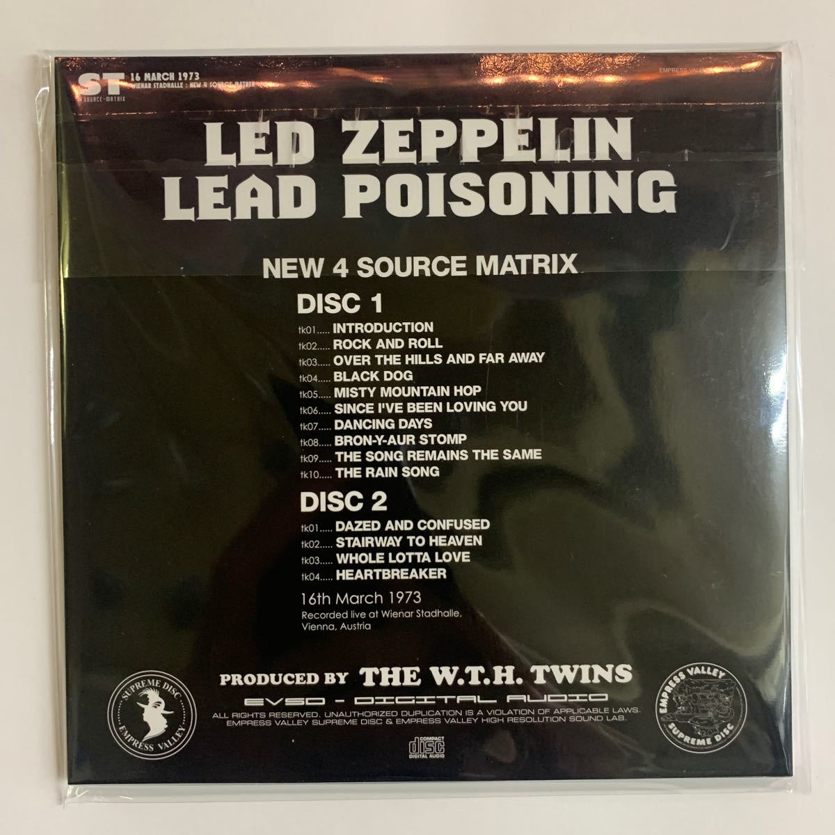LED ZEPPELIN / LEAD POISONING (2CD) New 4 Source Matrix 1973年ウィーン公演の決定盤！阪神タイガース日本一記念セール！！_画像2