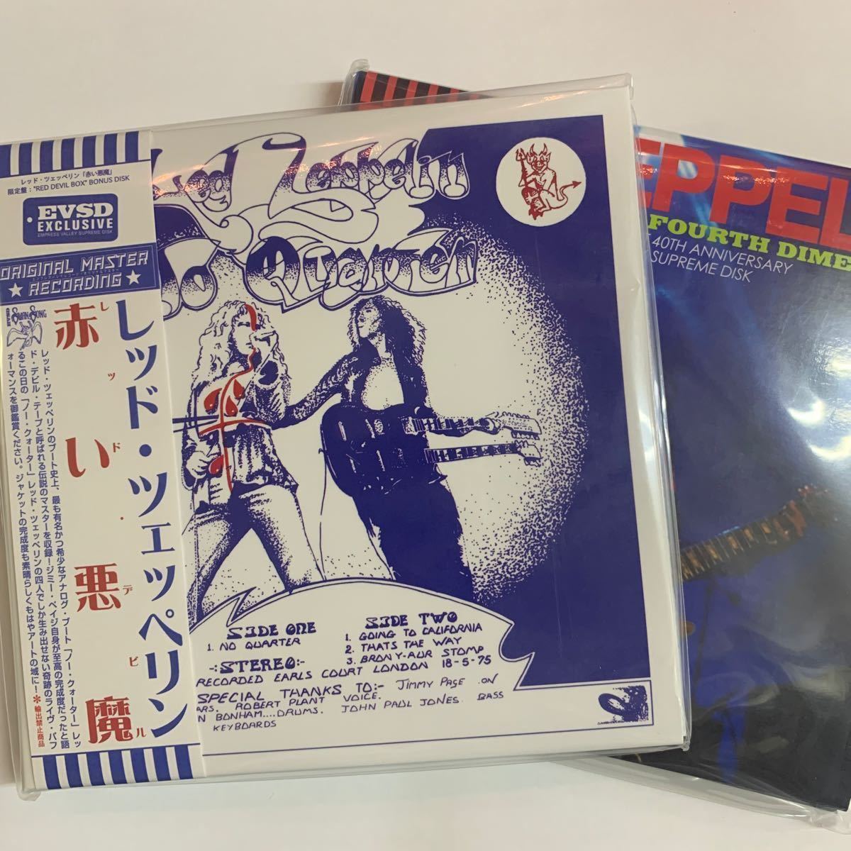 LED ZEPPELIN / RED DEVIL「赤い悪魔」5CD BOX SET prototype version : super rare! 赤い悪魔ジミー・ペイジ！お蔵入りデザイン！