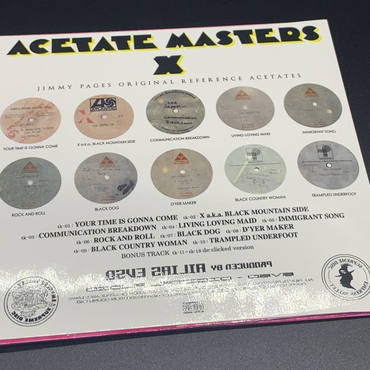 LED ZEPPELIN : X “ACETATE MASTERS” 「Xの謎」初登場メタルアセテート！阪神タイガース日本一セール！！_画像7