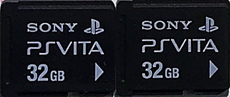 F0296 SONY PS Vitaメモリーカード 32GB【2枚】送料無料・匿名配送・追跡番号あり_画像1