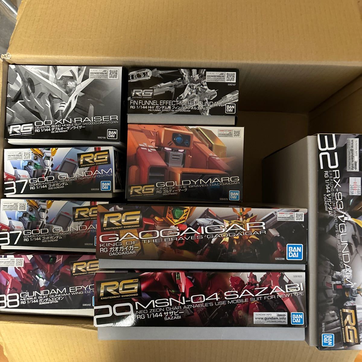 未組立 RG1/144 ダブルオーザンライザー、ガオガイガー、ゴルディーマーグなどまとめ売り プレミアムバンダイ限定_画像1