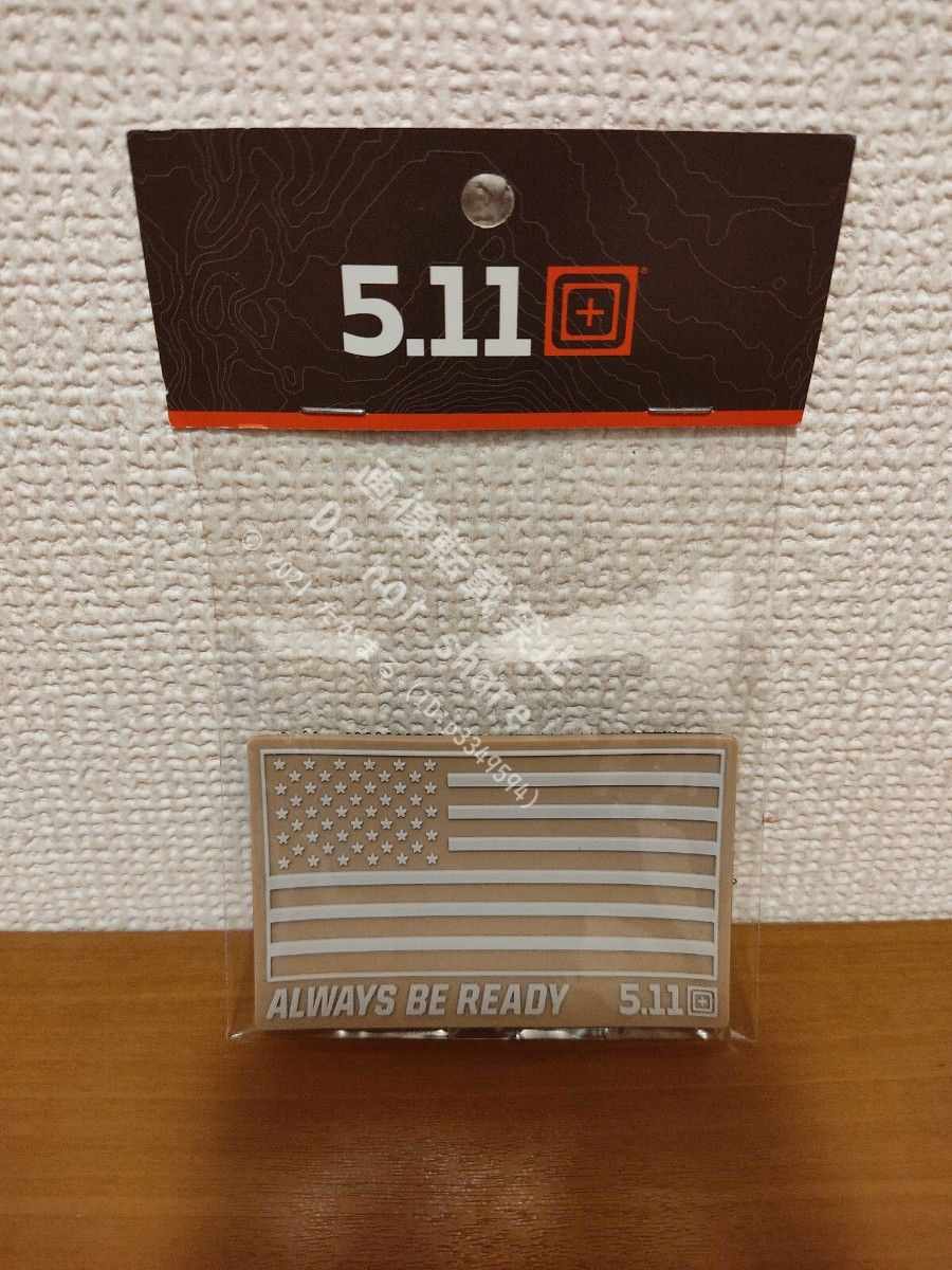 5.11タクティカル ミリタリーワッペン USAフラッグ 星条旗 ベルクロ  サンド