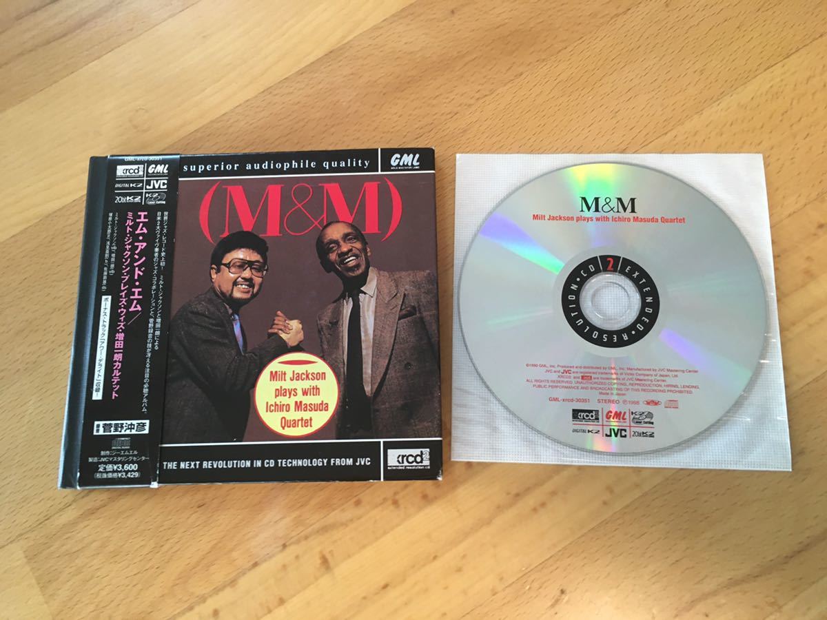 【GML XRCD】M & M / Milt Jackson Plays With Ichiro Masuda / 増田一郎：ミルト・ジャクソン／エム・アンド・エム (GML-xrcd-30351)_画像1