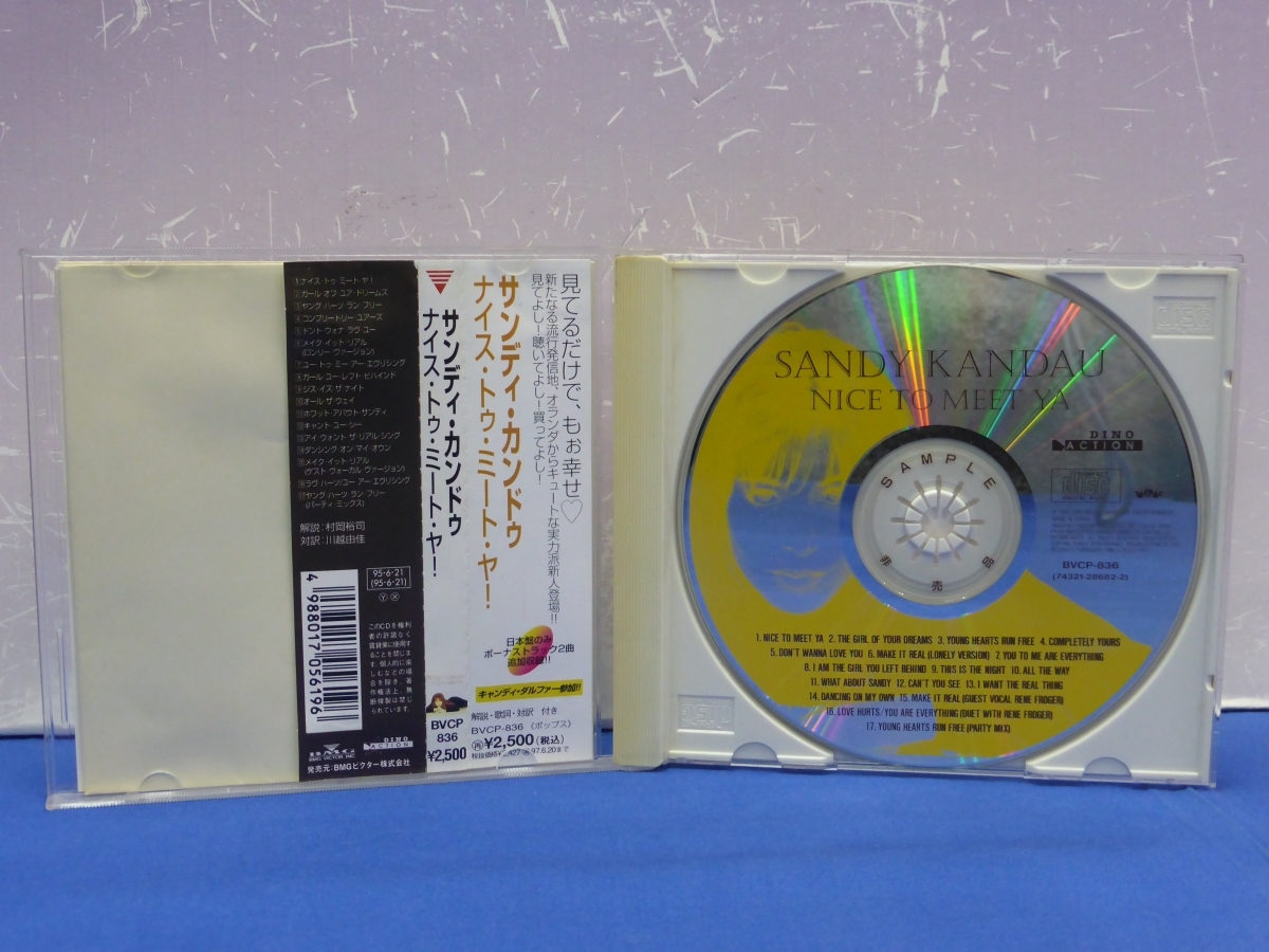 C12　SANDY KANDAU/NICE TO MEET YA サンディ・カンドゥ/ナイス・トゥ・ミート・ヤ! 見本盤 CD_画像3