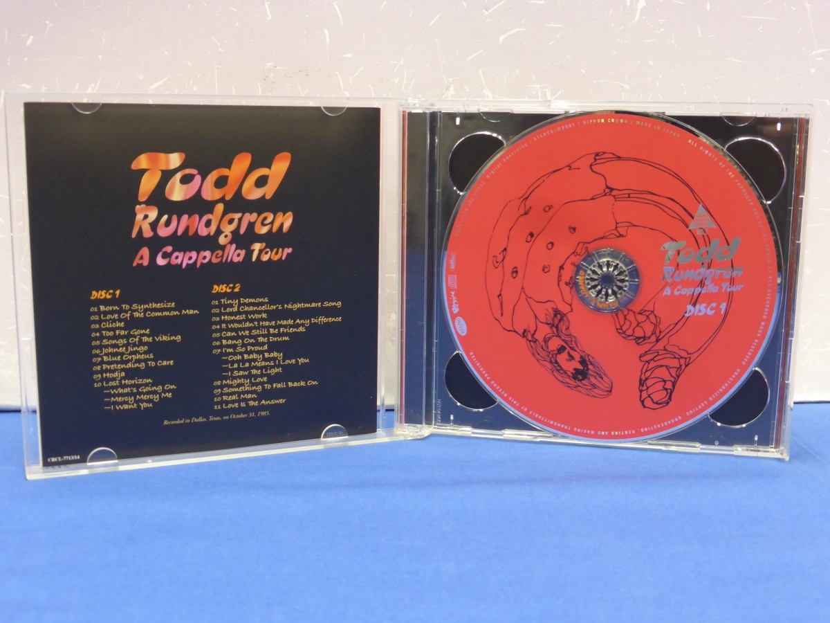 C12　Todd Rundgren/A Cappella Tour トッド・ラングレン/ア・カペラ・ツアー 見本盤 CD_画像3