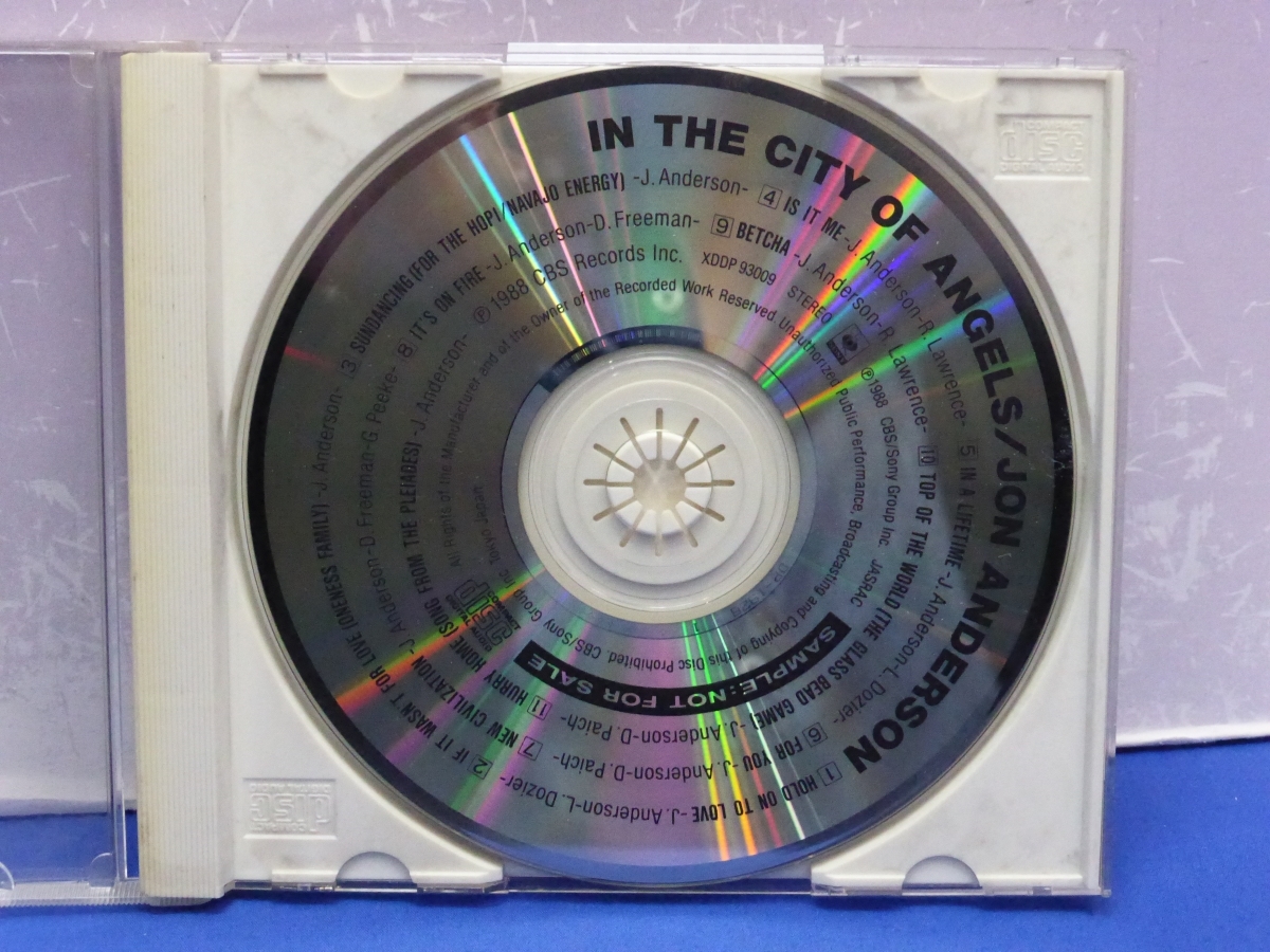 C12　JON ANDERSON / IN THE CITY OF ANGELS 見本盤 CD　ジョン・アンダーソン　_画像3