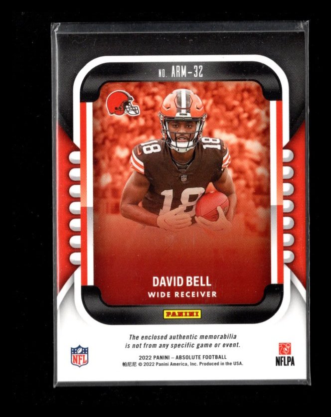 2022 Panini NFL Absolute DAVID BELL Jersey RC_画像2