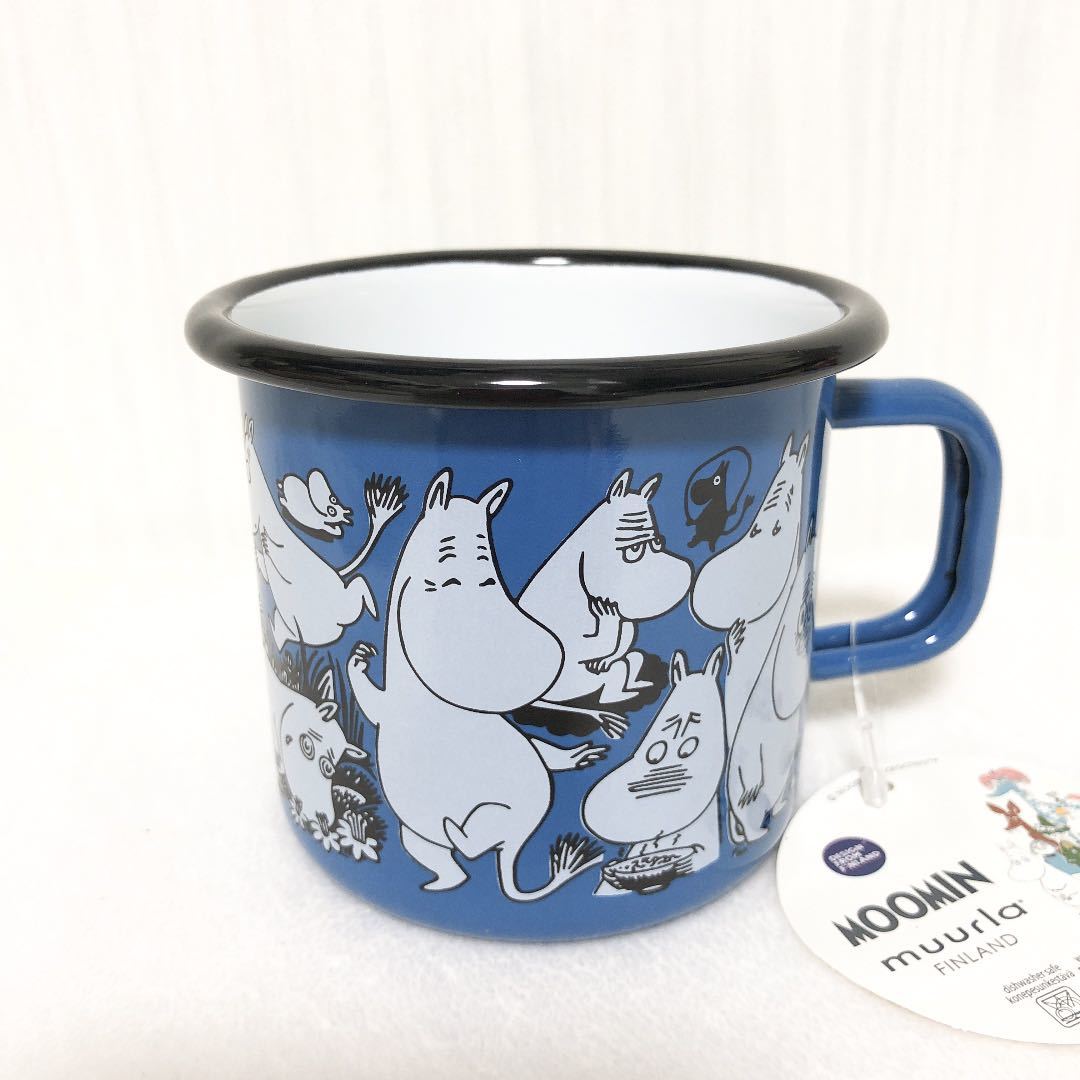 muurla 2017 ホーロー マグカップ ブルー ムーミンショップ限定 moomin moominshop limited editionの画像1