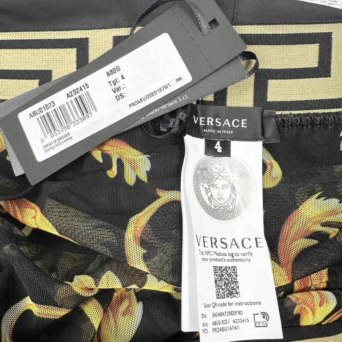 新品 Versace スイムハーフパンツ 水着 ヴェルサーチ　ブラック