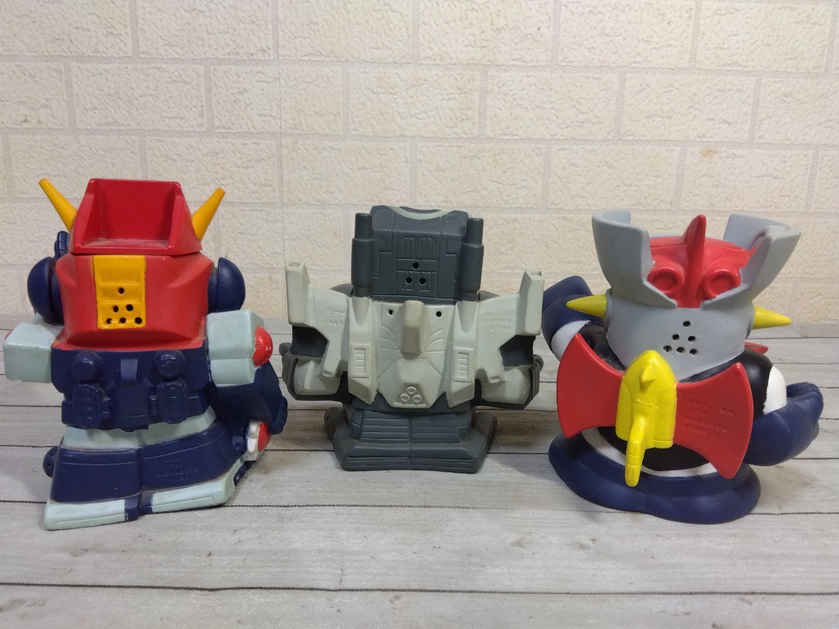 58# "Super-Robot Great War" savings box navy blue ba tiger -V Dan Kuga Mazinger Z together 3 body figure van Puresuto Junk present condition goods 