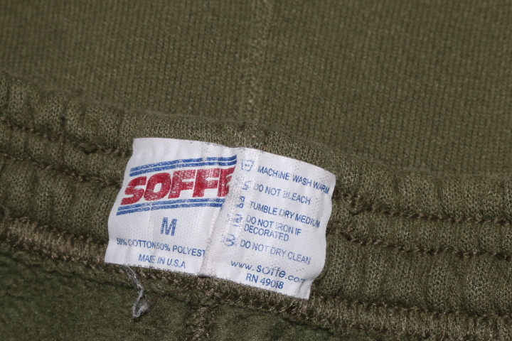 ★ 訳あり特価 ★ 沖縄米軍使用 SOFFE USMC OD スウェット パンツ M シミ有り 難あり 防寒用トレーニング用 普段使用に　_画像7