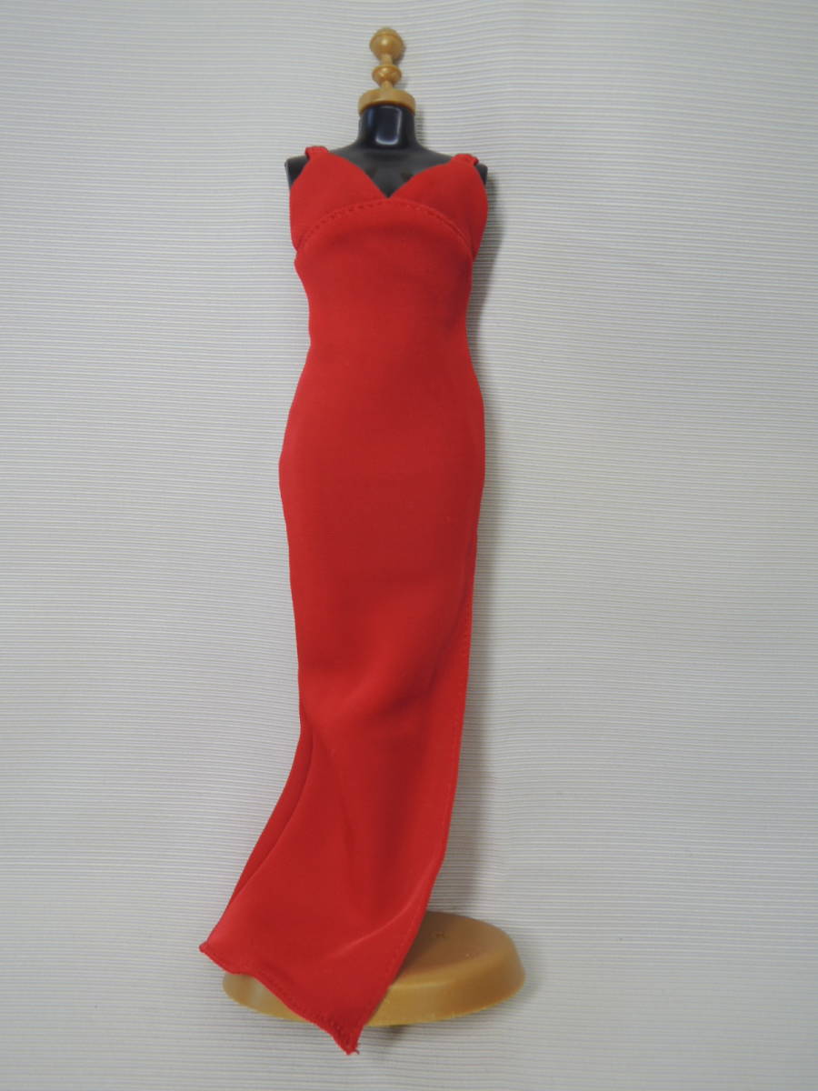 [ enclosure shipping * leaving possible ] 1/6 stretch material * red Eve person g* long * dress Aoshima lady's * mission 