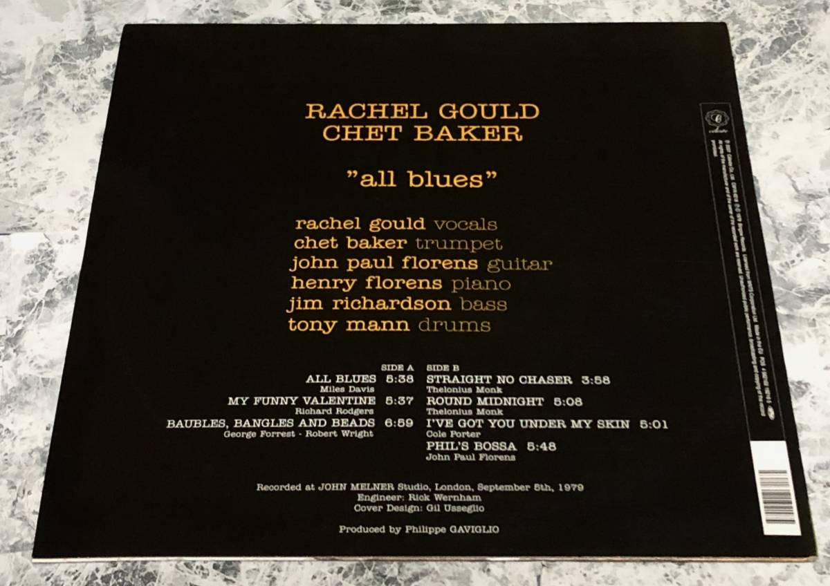 ◎Namazの女性ヴォーカリストとの共演盤！Chet Baker&Rachel Gould / All Blues◎Miles Davis Thelonious Monk他名曲カバー多数収録_画像3