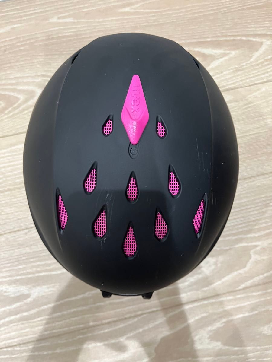 uvex primo ヘルメット　スキー　ボード　キッズ　レディース　55〜59 ブラック　ピンク　