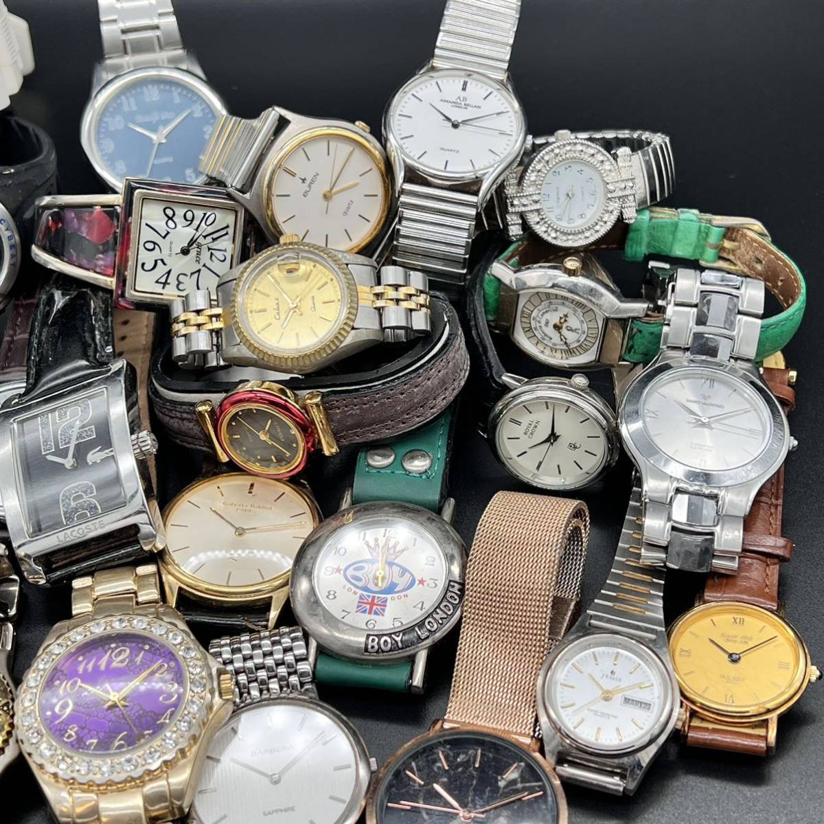 まとめて29本 腕時計 動作未確認 電池切れ メンズ レディース quartz マイナーメーカー メーカー不明 まとめ売り b1-49_画像4