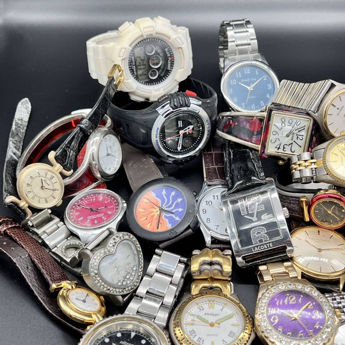 まとめて29本 腕時計 動作未確認 電池切れ メンズ レディース quartz マイナーメーカー メーカー不明 まとめ売り b1-49_画像3
