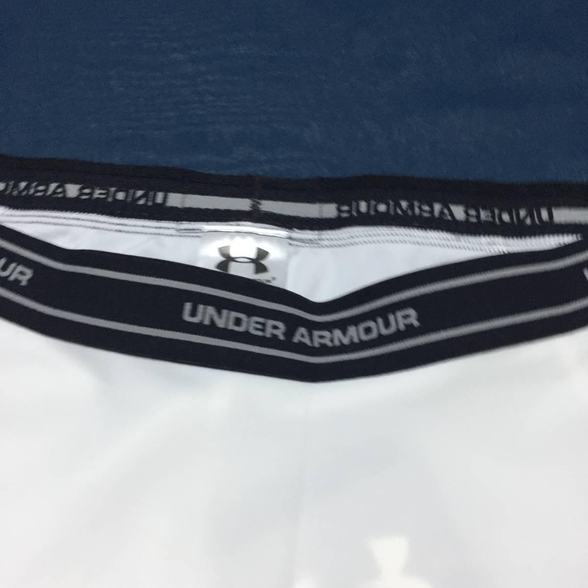 B03-13 新品 UNDER ARMOUR アンダーアーマー UA HGコンプレッション　ロングショーツ　レディース ホワイト XXLサイズ