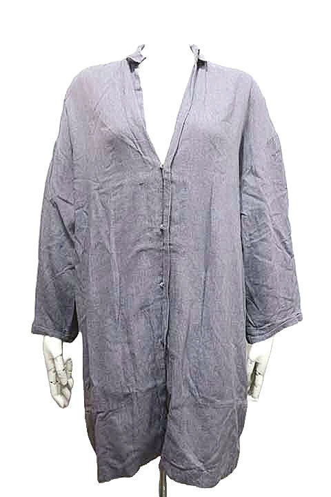[ б/у ]pas de calais pas de calais tops женский блуза потускнение лиловый лен . размер 36 S размер 