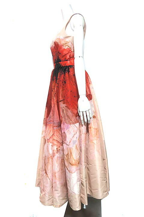[ б/у ]Alexander McQueen Alexander * McQueen One-piece женский цветное платье свадебный 2 следующий . платье розовый цветочный принт 