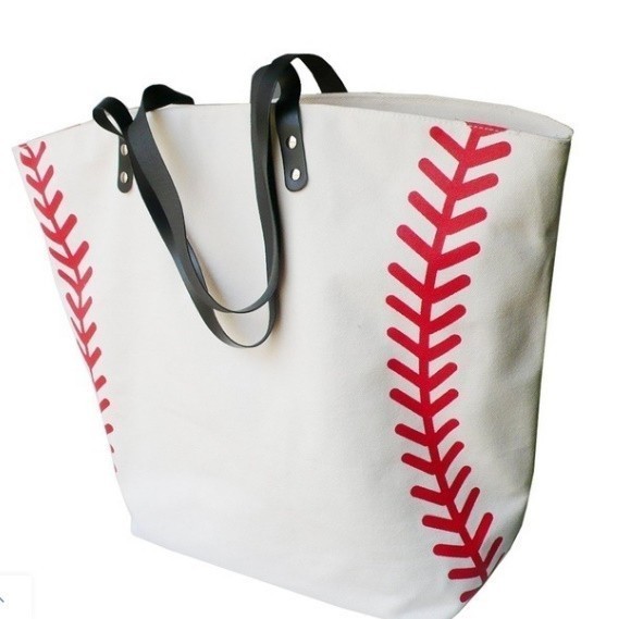  new goods * large sport canvas bag base baseball tote bag 