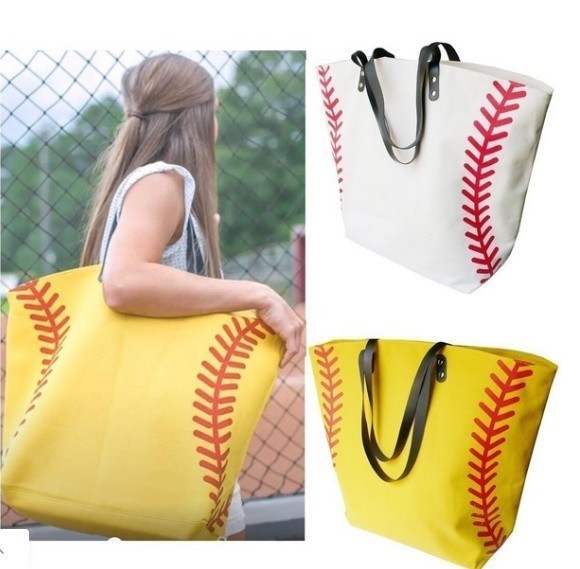  new goods * large sport canvas bag base baseball tote bag 