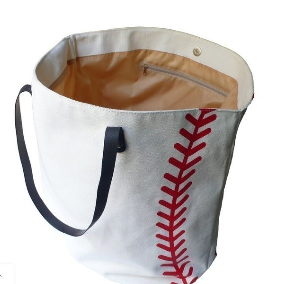  new goods * large sport canvas bag base baseball tote bag 