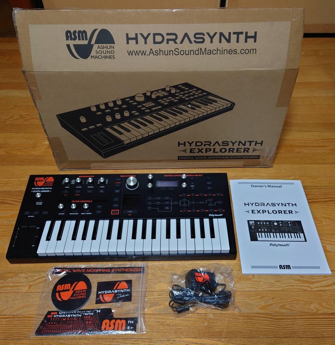 ＡＳＭ HYDRASYNTH EXPLORER シンセサイザー 中古 Ashun Sound Machines asm ミニ鍵盤 37鍵盤 送料無料_画像1