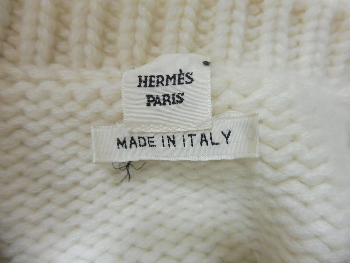 美品 HERMES エルメス 半袖セーター　カシミア１００％　5_画像7