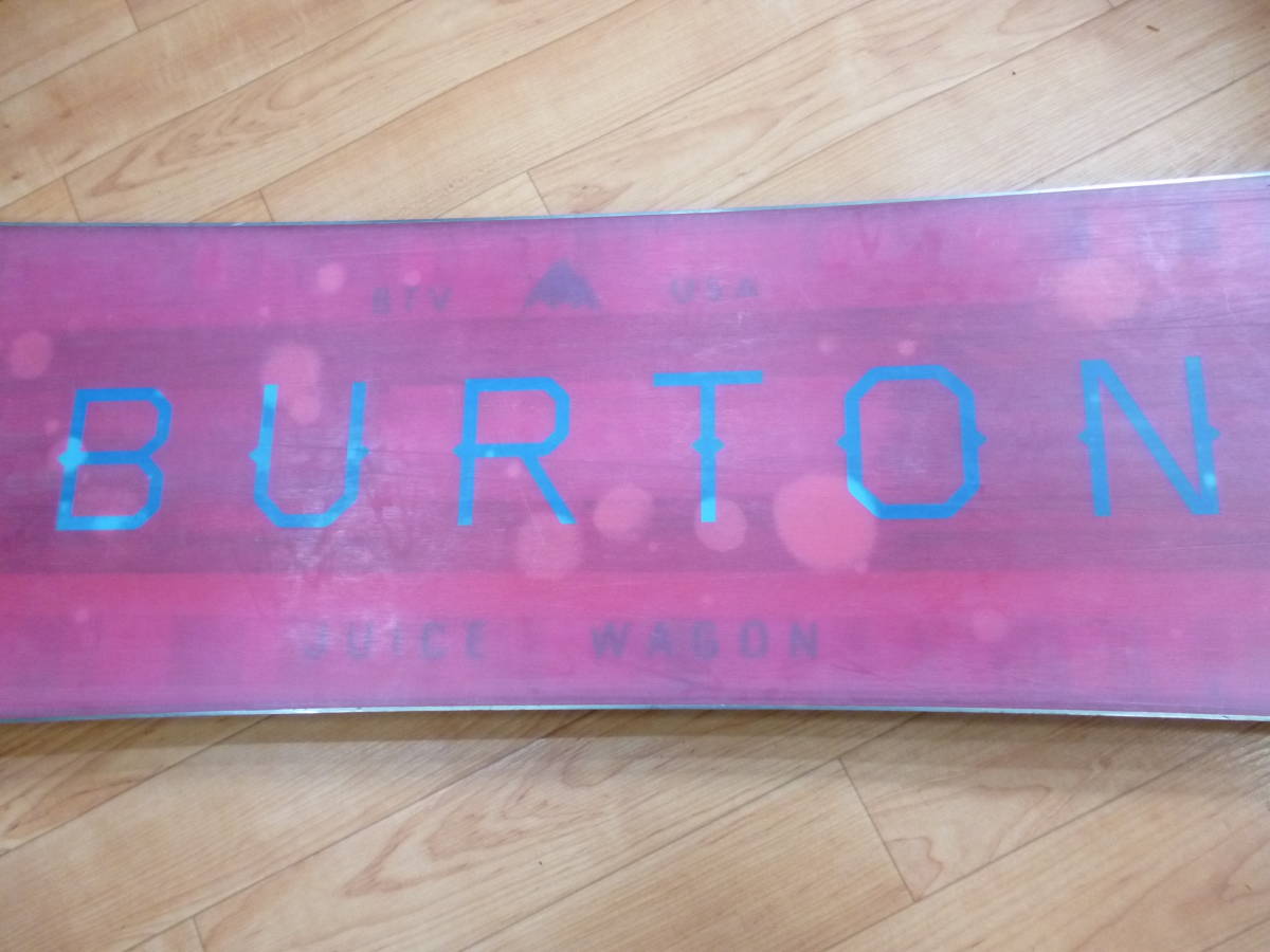 ○ BURTON バートン スノーボード板 JUICE WAGON 2015 157cm 板のみ スノーボード用品 ウィンタースポーツ ジャンク ○F010131K_画像9