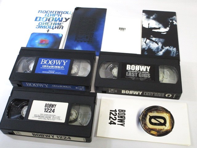 BOOWY DVD VHS まとめて9点 LAST GIGS / GIGS CASE OF / 1224 THE ORIGINAL / GIGS at BUDOKAN / VIDEO 収納プラケース付き【F020126S】_画像10