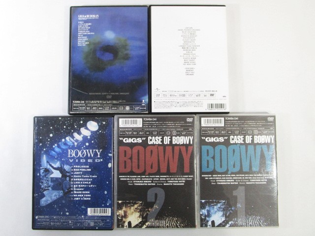 BOOWY DVD VHS まとめて9点 LAST GIGS / GIGS CASE OF / 1224 THE ORIGINAL / GIGS at BUDOKAN / VIDEO 収納プラケース付き【F020126S】_画像6