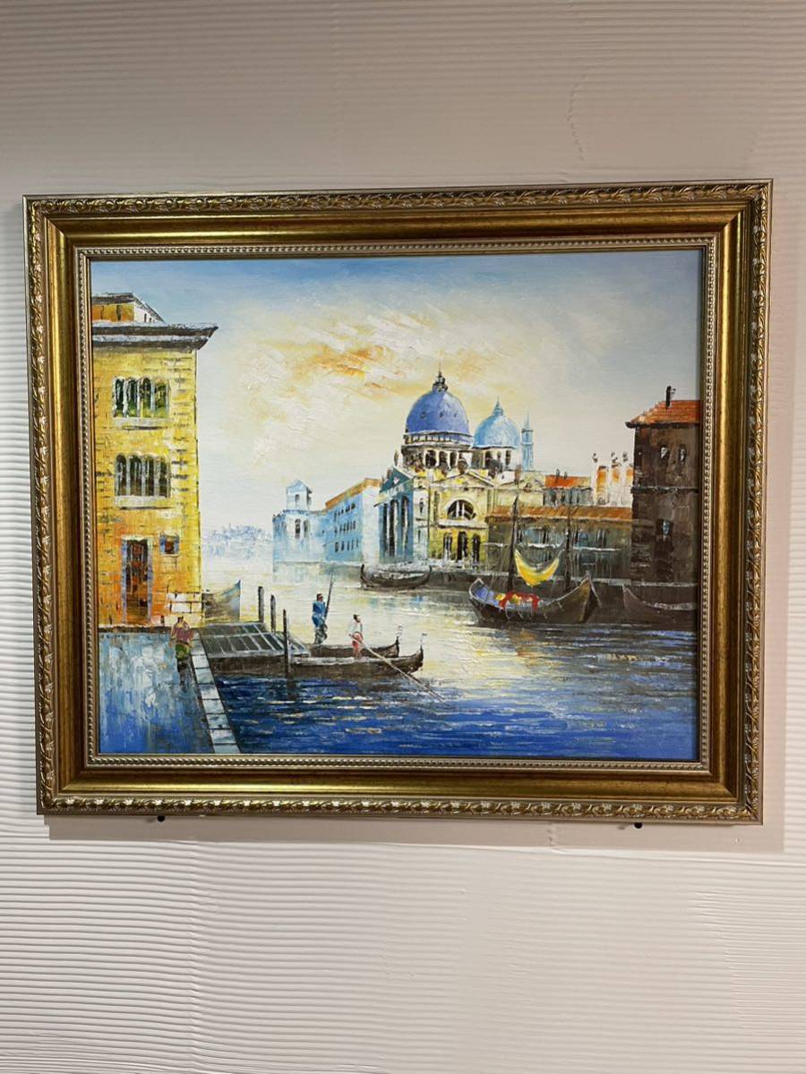 油絵　ヴェネチア　傑作　油彩画　Ｆサイズ12号　絵画 風景画 他のカテゴリーも多数出品していますので是非ご覧下さい。