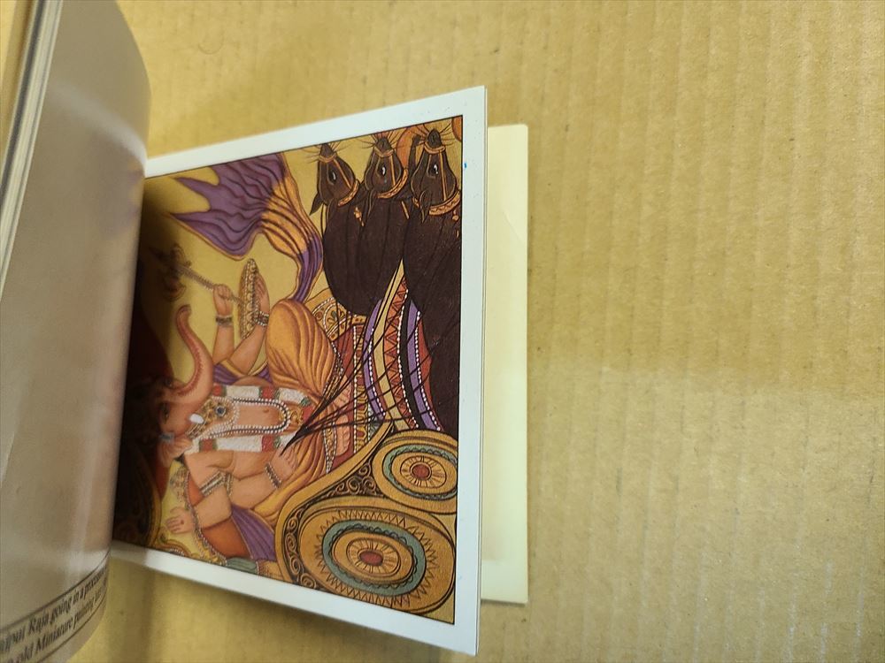 インド ポストカード 10枚 ハガキ 絵葉書 お土産 イラスト はがき 郵便 デリー ミニチュアペインティング 細密画 #2_画像4