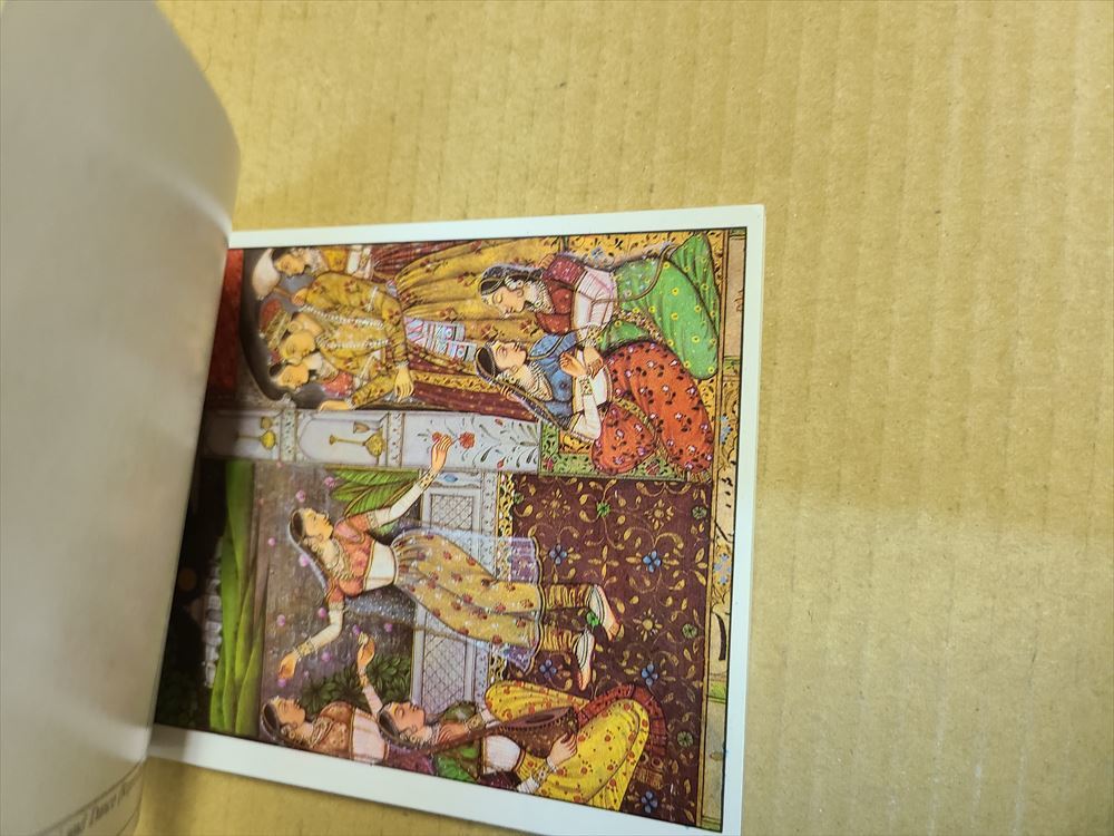 インド ポストカード 10枚 ハガキ 絵葉書 お土産 イラスト はがき 郵便 デリー ミニチュアペインティング 細密画 #2_画像3