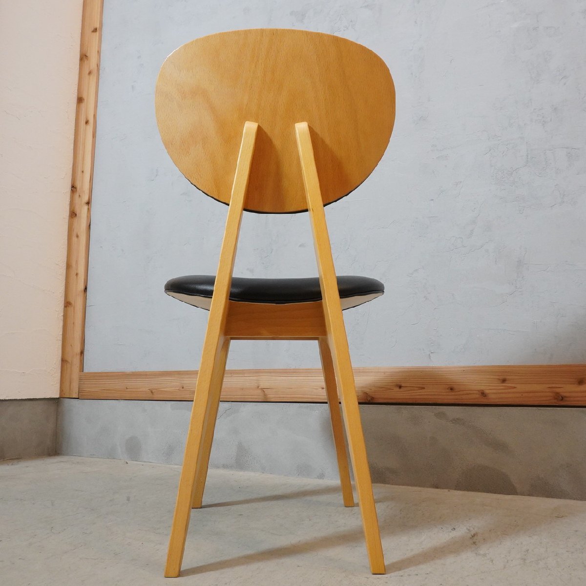 IDEE イデー ダイニングチェア 長大作 レトロモダン 木製椅子 北欧スタイル ナチュラル シンプル サイドチェア プライウッド EA320_画像4
