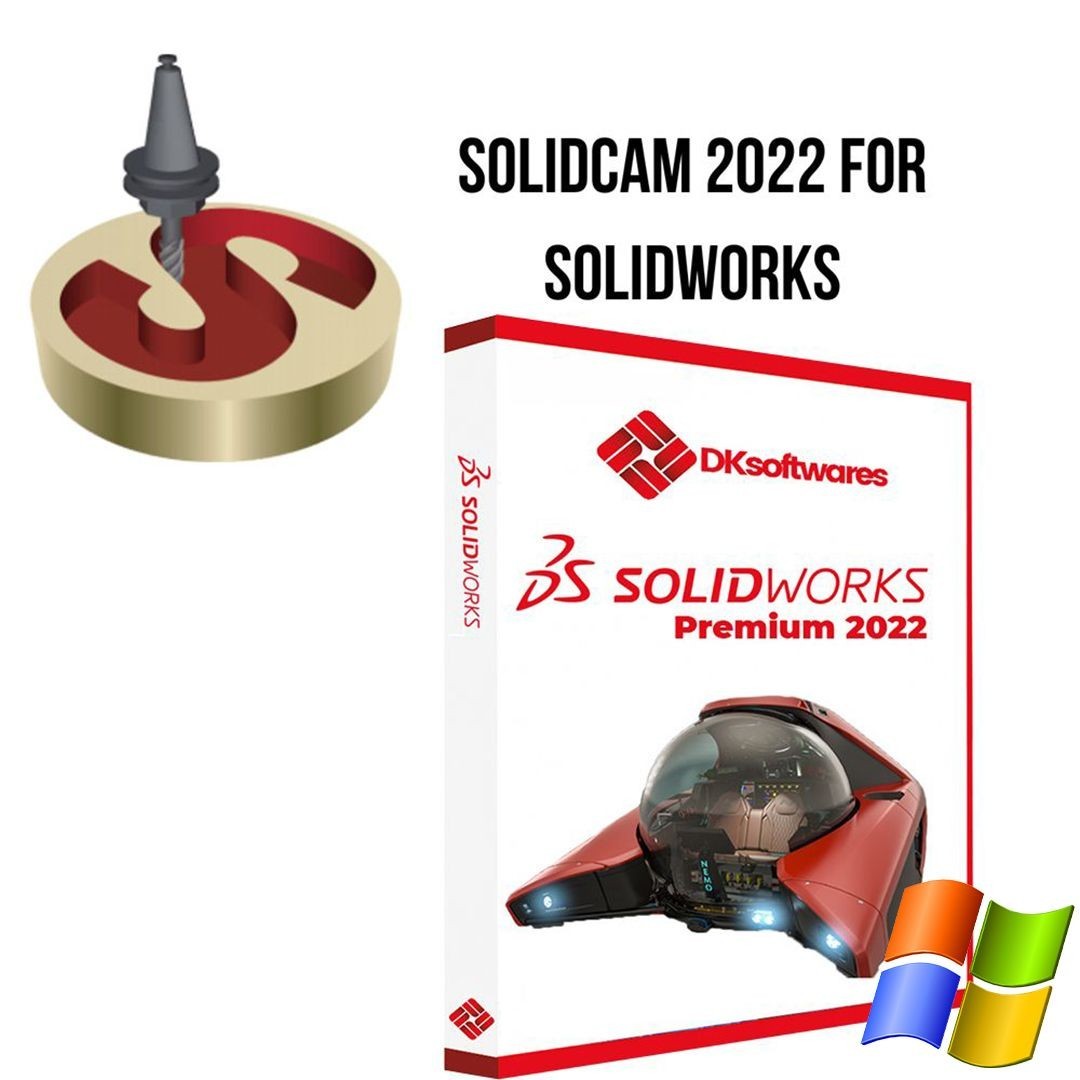 SOLIDWORKS Premium 2022 SP5.0インストール動画付き + SolidCAM 2022 サンプルモデル付き 永久版DL版_画像1
