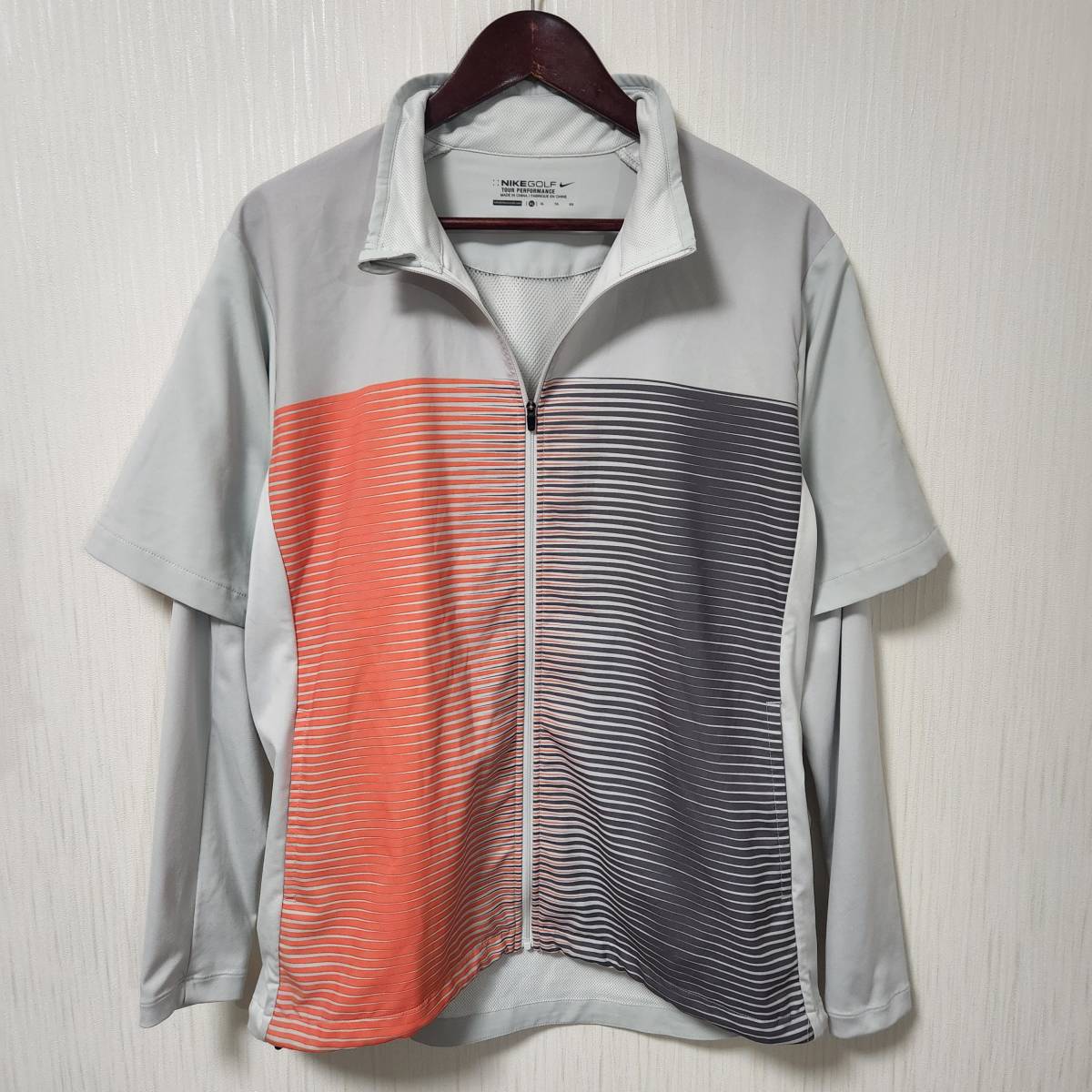 良品 NIKEGOLF ナイキゴルフ ツアーパフォーマンス 2Way ジャージジャケット メンズXLサイズ ゴルフウェア 紳士 春～夏_画像1