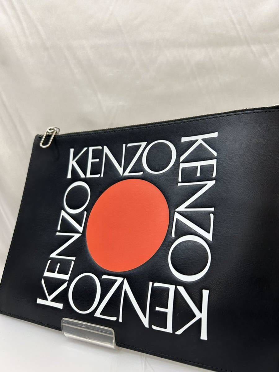 20240108【KENZO】ケンゾー クラッチバッグ ブラック バッグ_画像1
