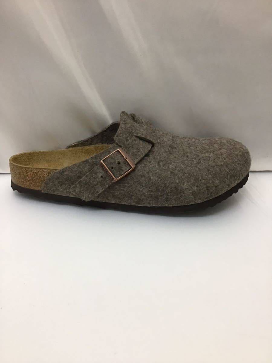 20240124【BIRKENSTOCK】ビルケンシュトック BOSTON ボストン シューズ サンダル 28.5 ブラウン ウールの画像3