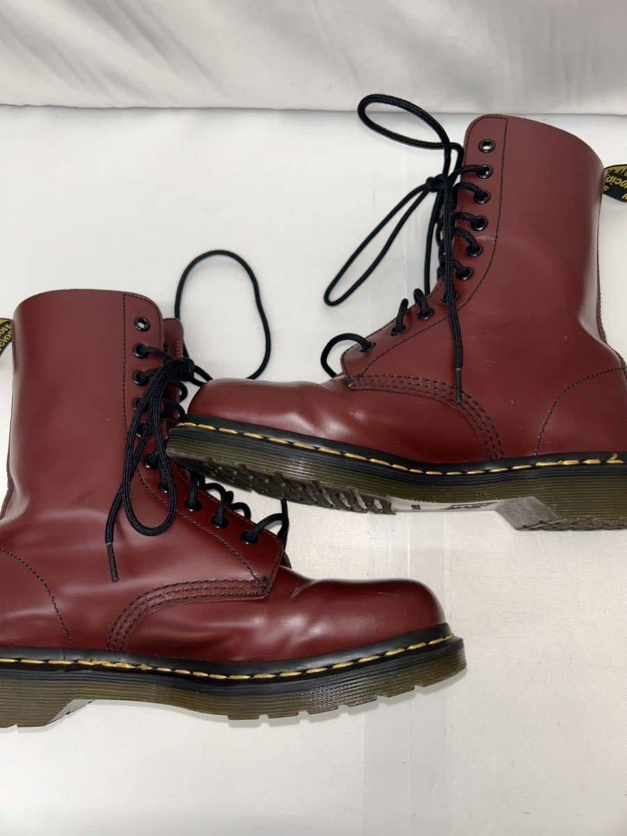 20240125【Dr Martens】ドクターマーチン1490 8ホール ブーツ レースアップブーツ UK7 レザー レッド _画像3